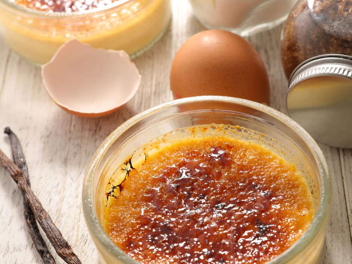 Desserts français : la crème brulée