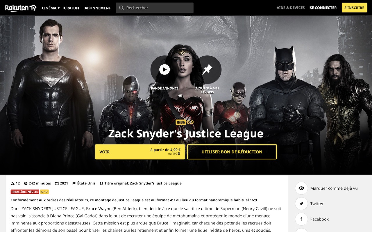 Image du service Rakuten.TV